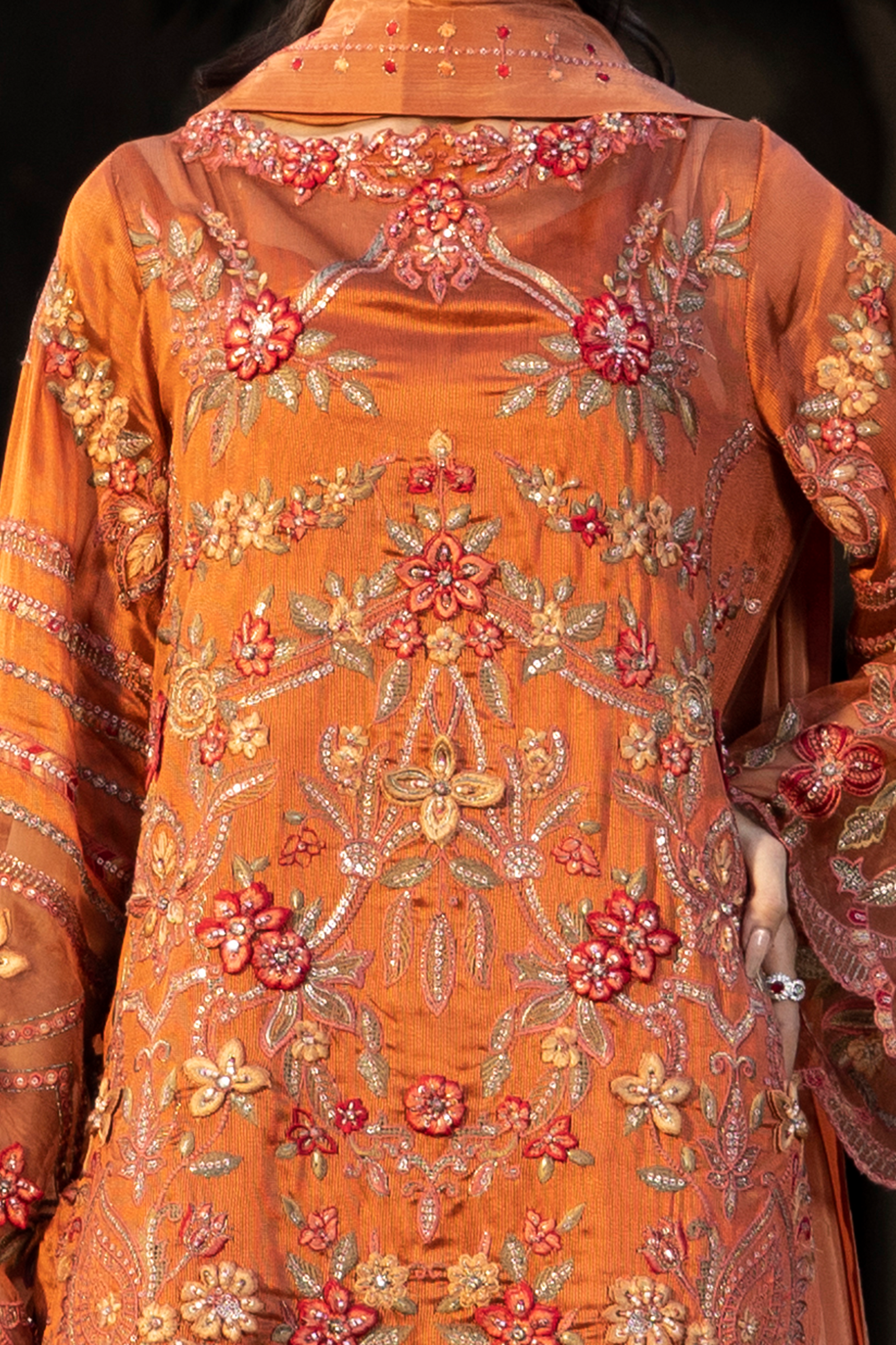 Rust Embroidered Pakistani Festive Suit-Anaya Festive ’26