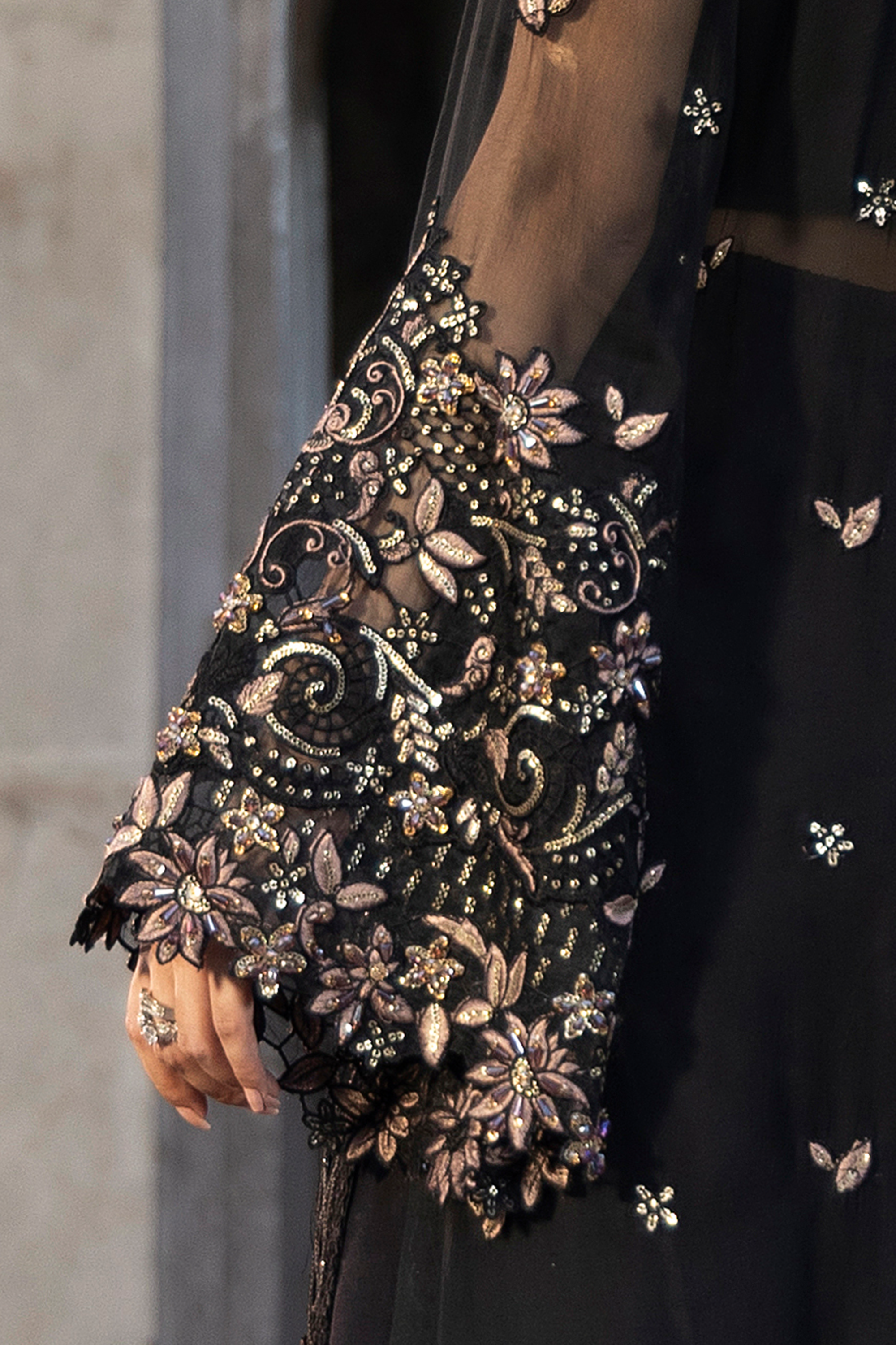 Black Embroidered Luxury Pakistani Festive Suit-Anaya Festive ’26