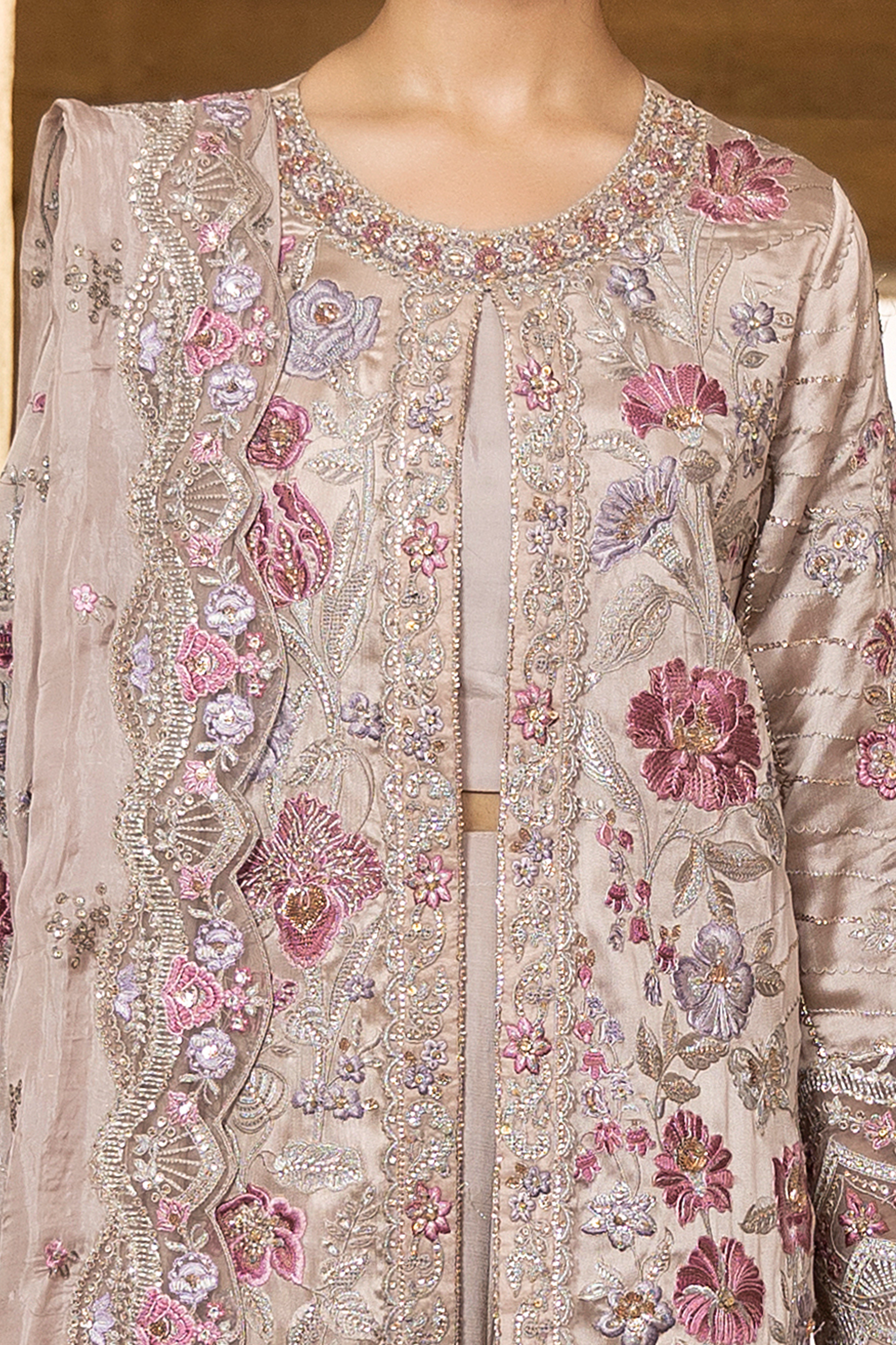 Premium Floral Embroidered 3-Piece Suit-Anaya Festive ’26