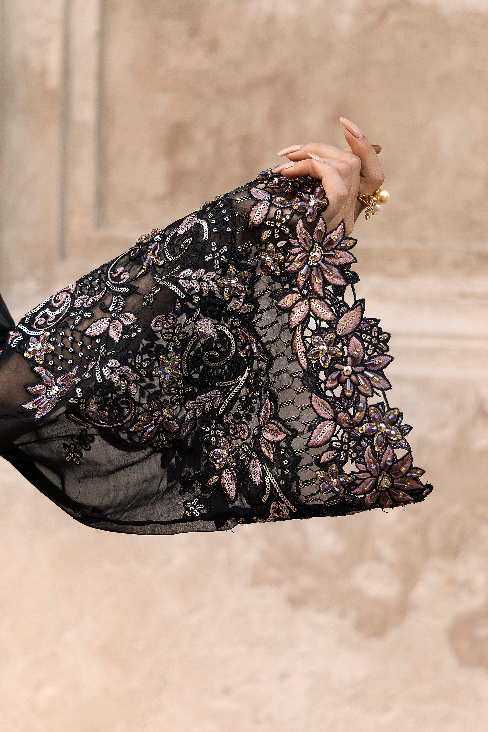 Black Embroidered Pakistani Festive Suit-Anaya Festive ’26