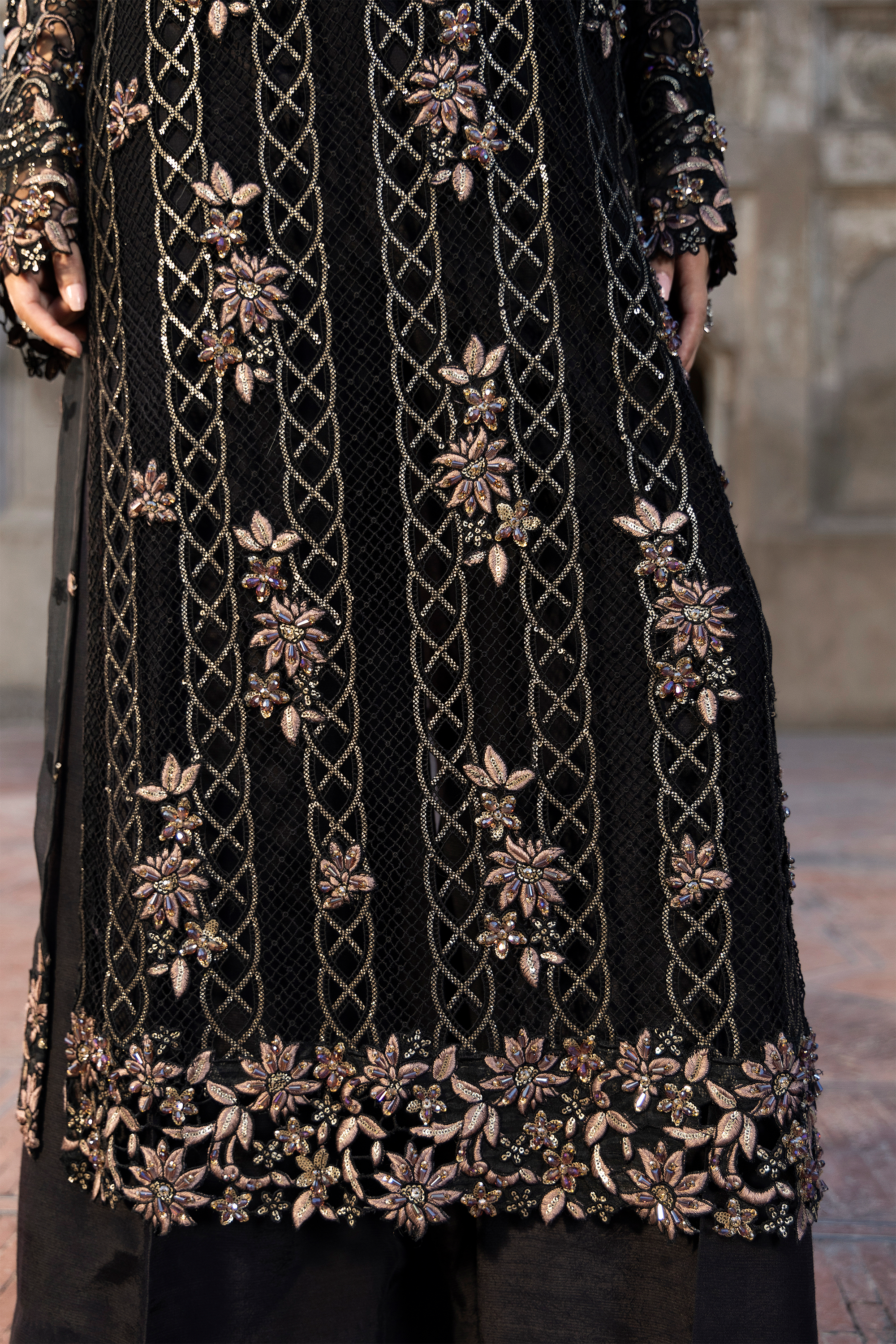 Black Embroidered Luxury Pakistani Festive Suit-Anaya Festive ’26